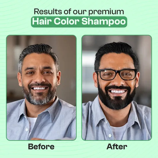 Kiwinz Hair Color Shampoo Natural Black 200ml Argan Oil Extract